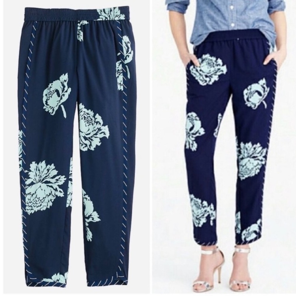J Crew Size 6 Reese Pant In Graphic Peony